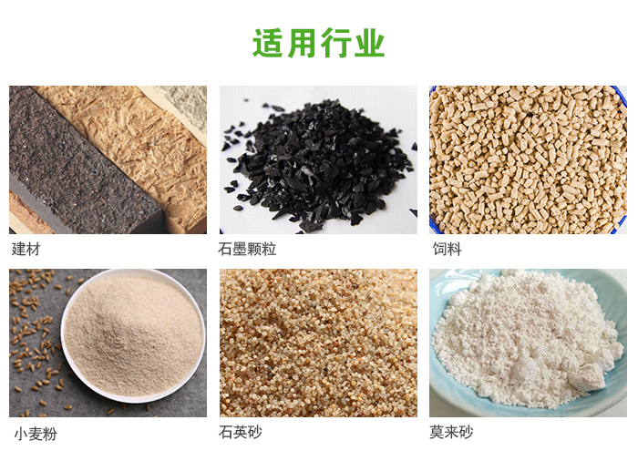 高頻振動篩主要用于化工，建材，石墨顆粒，飼料，小麥粉，石英砂，豆漿，果汁等各種物料的干法、濕法篩分、分級、脫水，過濾。